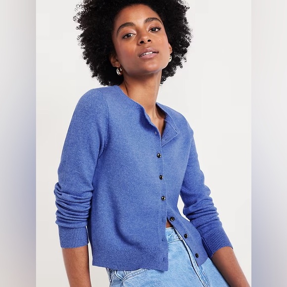 (2) Old Navy women’s SoSoft Cardigans, yellow and blue, size small tall, NWT - Picture 8 of 8